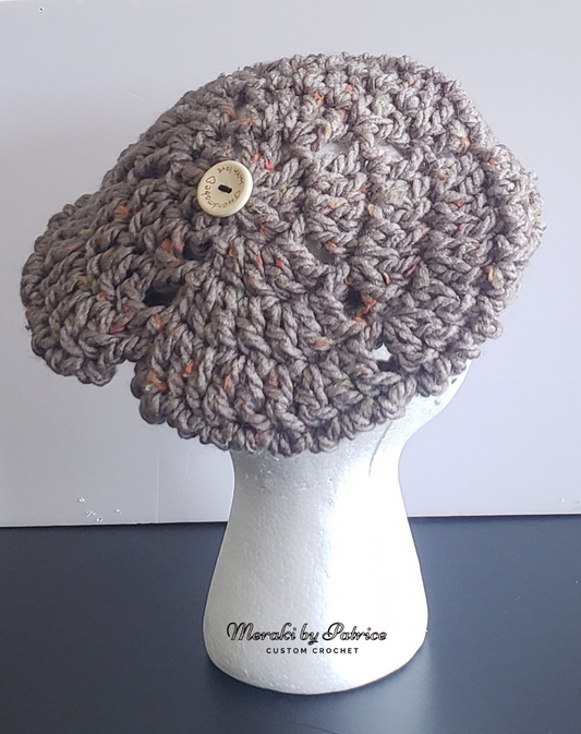 Brown-Multi Beret