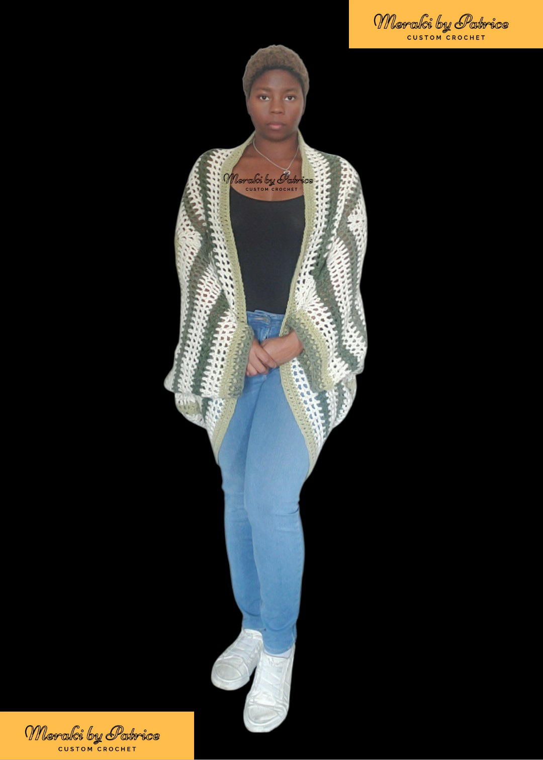 Shades of Green Cozy Cocoon Cardigan