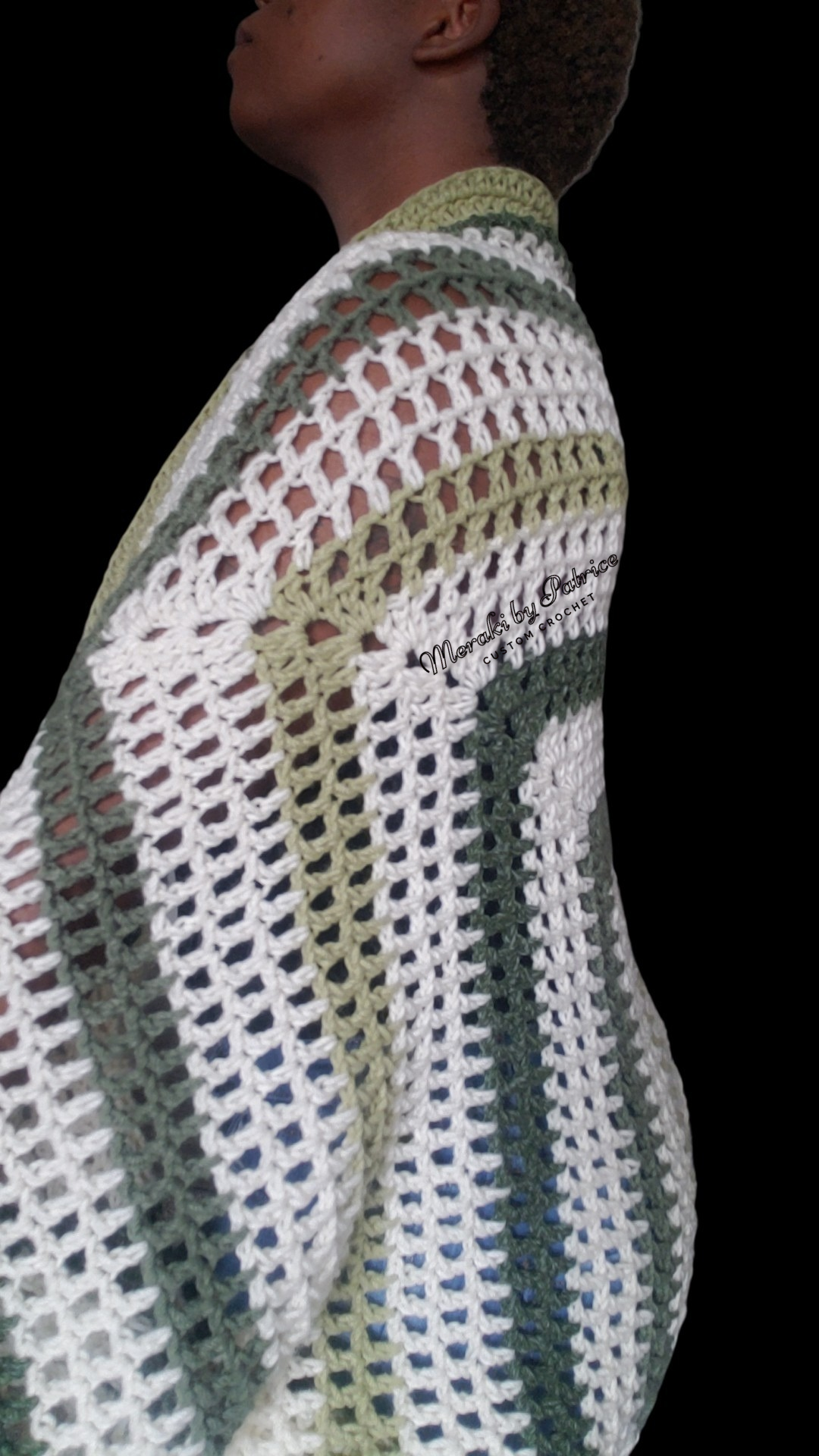 Shades of Green Cozy Cocoon Cardigan