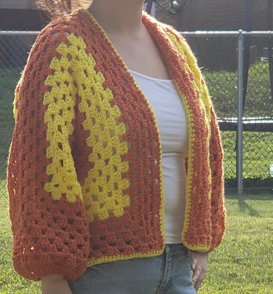 Yellow & Orange Cardigan