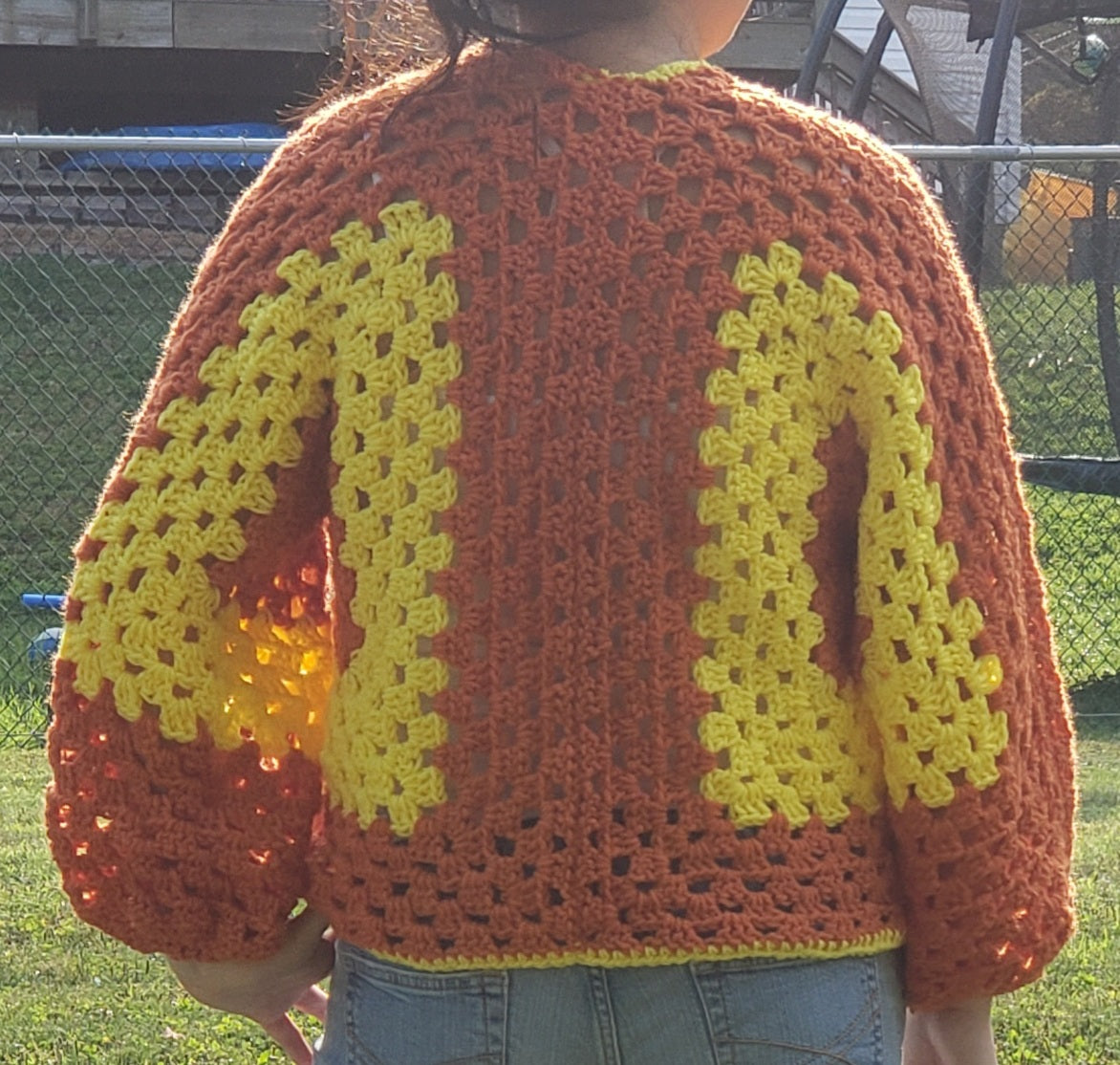 Yellow & Orange Cardigan