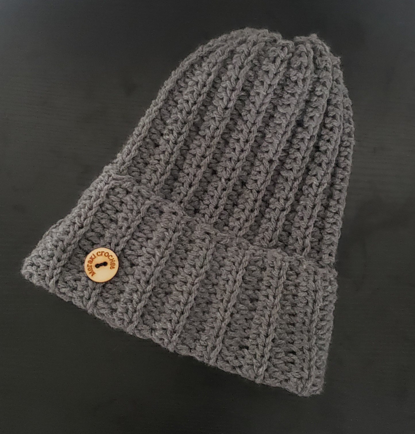 Grey Knit-like Hat