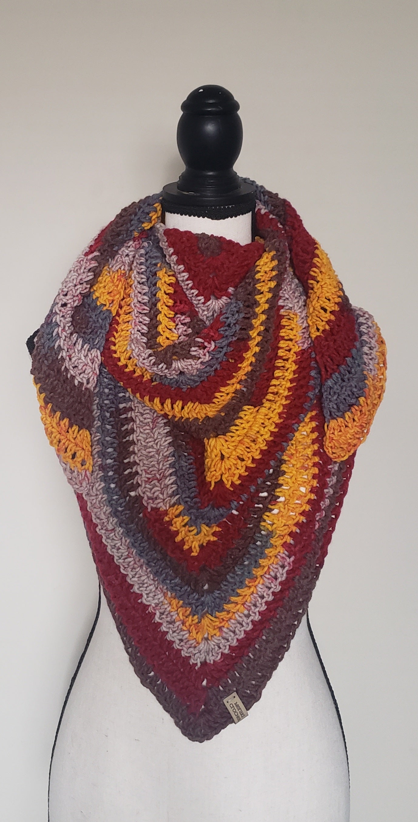 Sunset Triangle Shawl