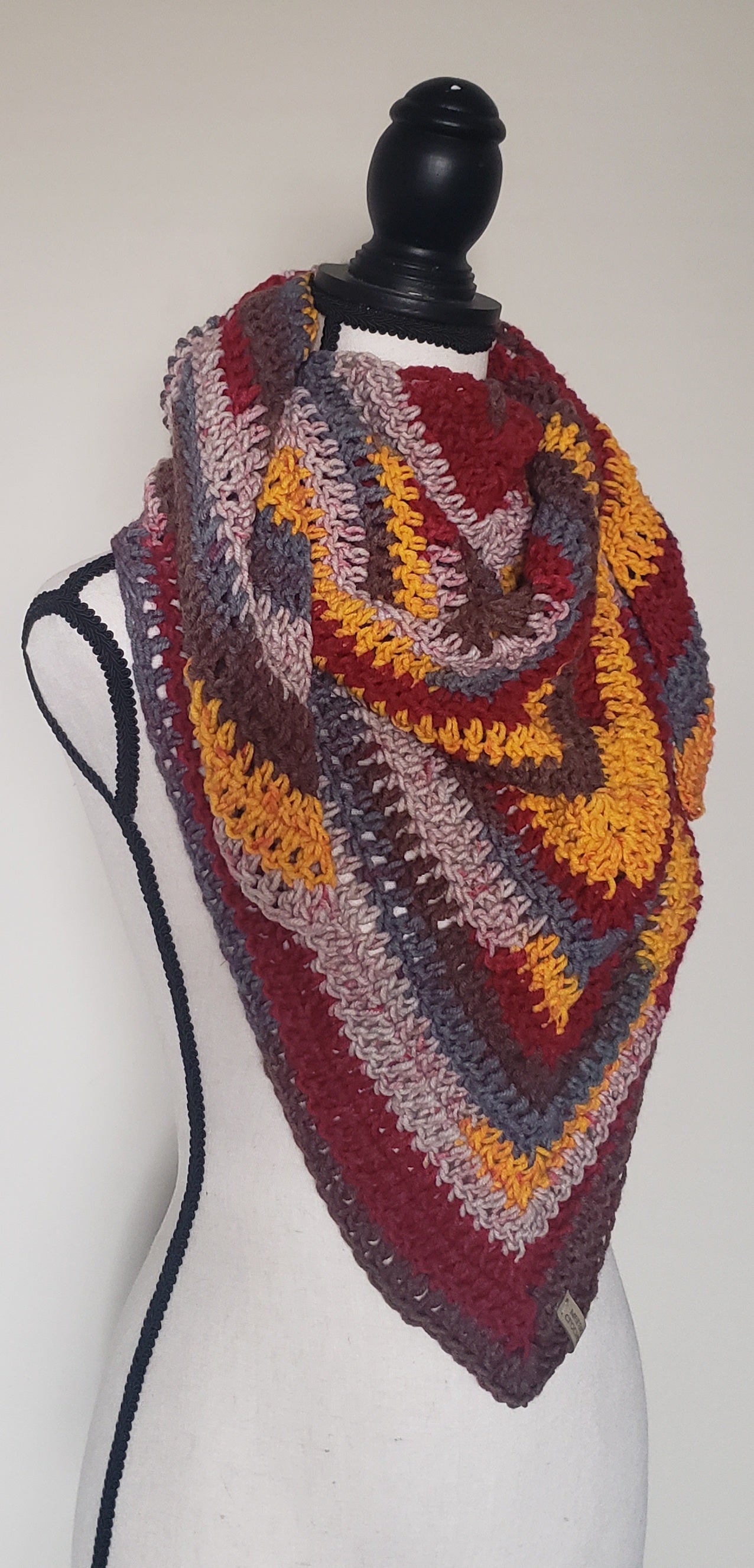 Sunset Triangle Shawl