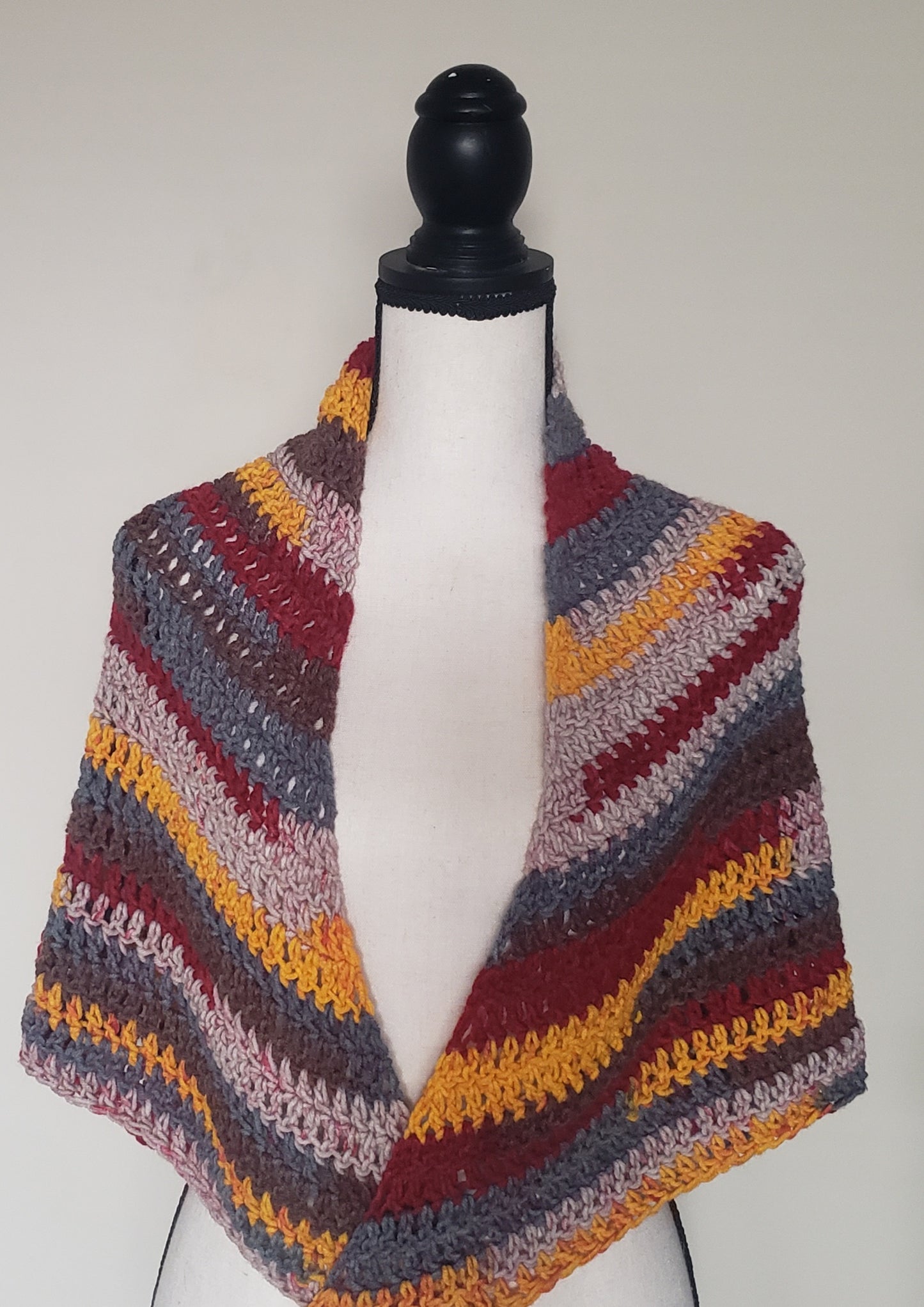 Sunset Triangle Shawl