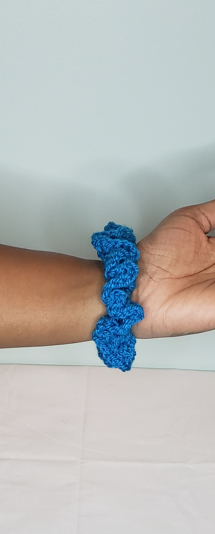 Kingfisher Blue Hair Scrunchies