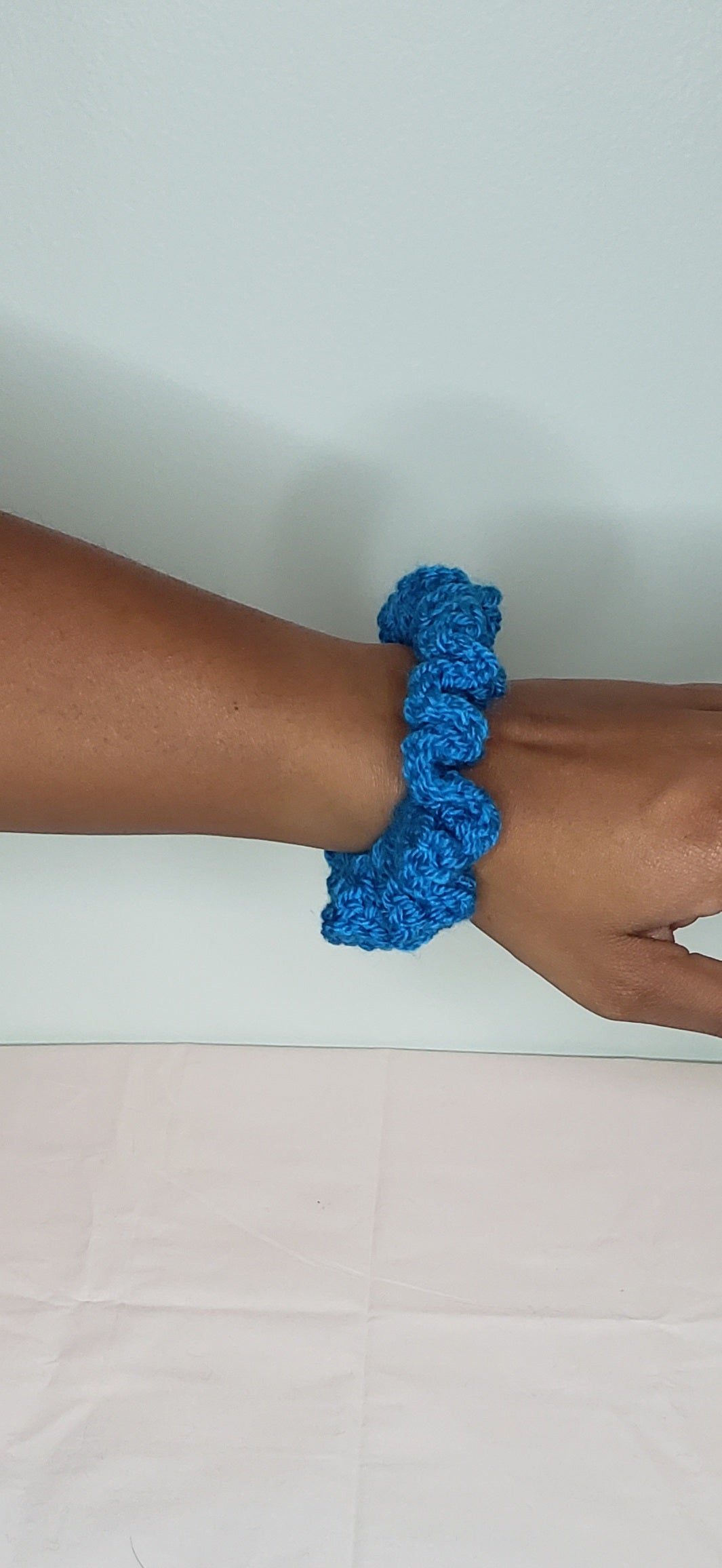 Kingfisher Blue Hair Scrunchies